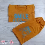 تی شرت شلوارک بچگانه طرح smile